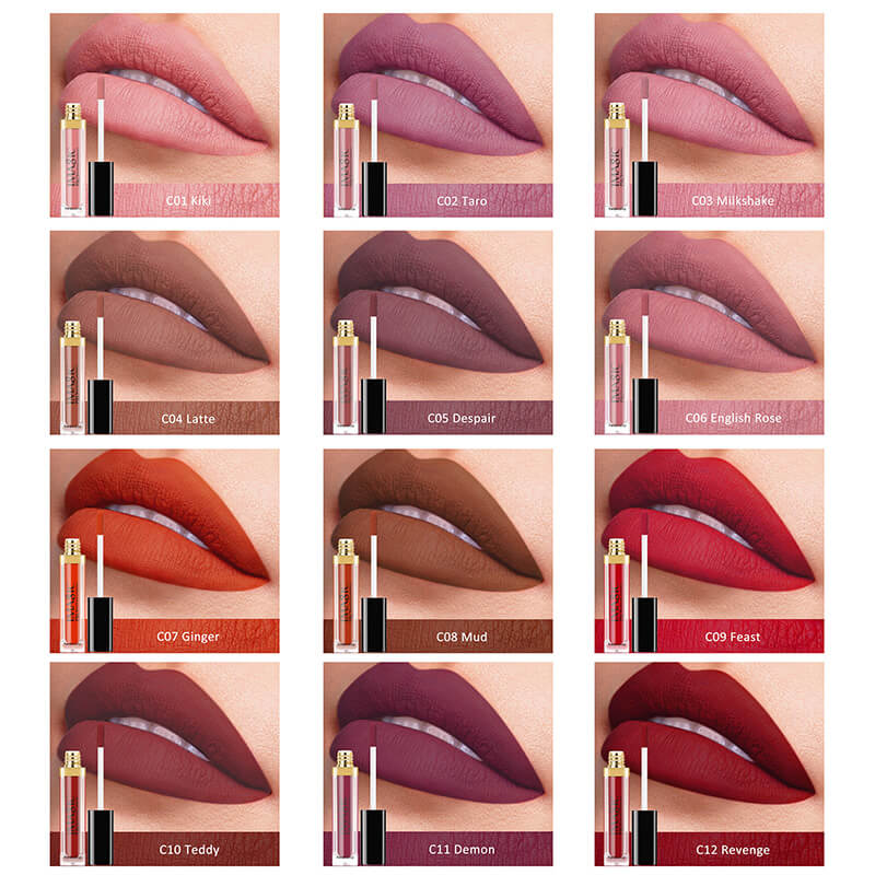 Lip_Gloss_Matte_Color_12_tones_IMAGIC_Cosmetics