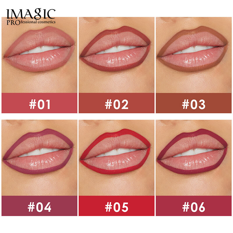 Lip_Liner_Pencil_Matte_6_Colors_Kit_IMAGIC_Cosmetics