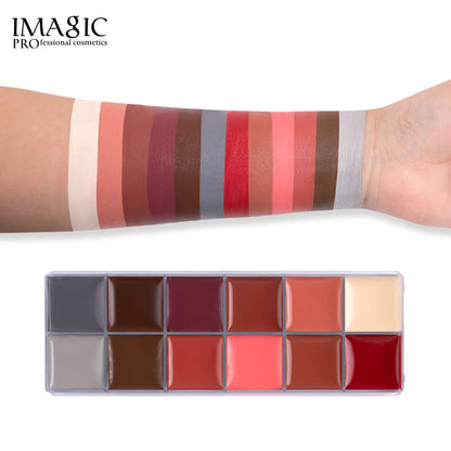 IMAGIC Makeup Wholesale 12 Color Body Painting Palette