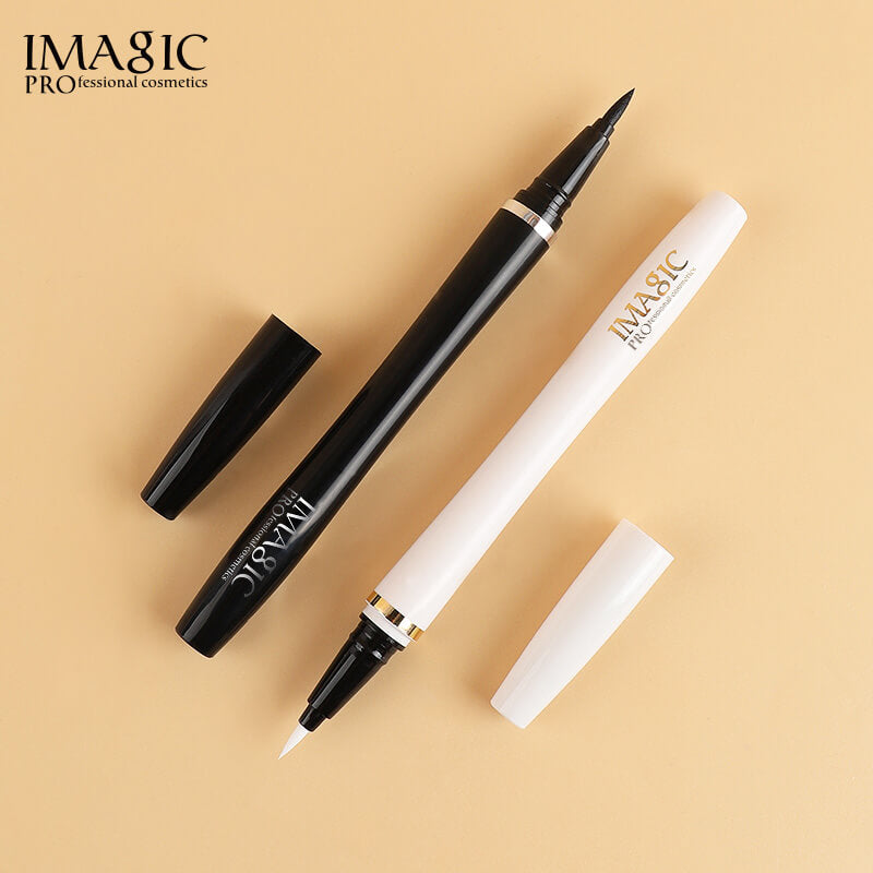 Matte_Black_and_White_Liquid_Eyeliner_IMAGIC_Cosmetics